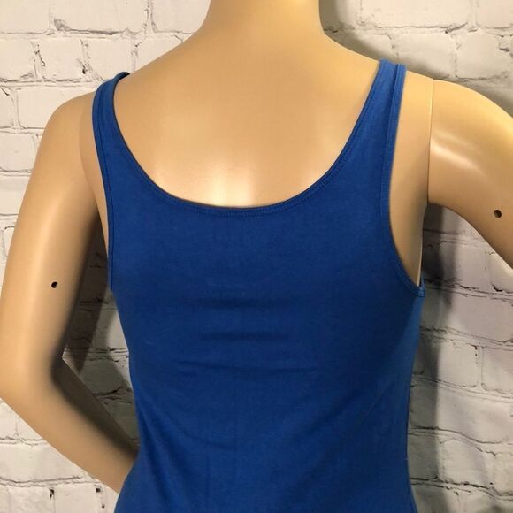 Old Navy Long Tank Top Bright Blue Medium - Picture 6 of 8